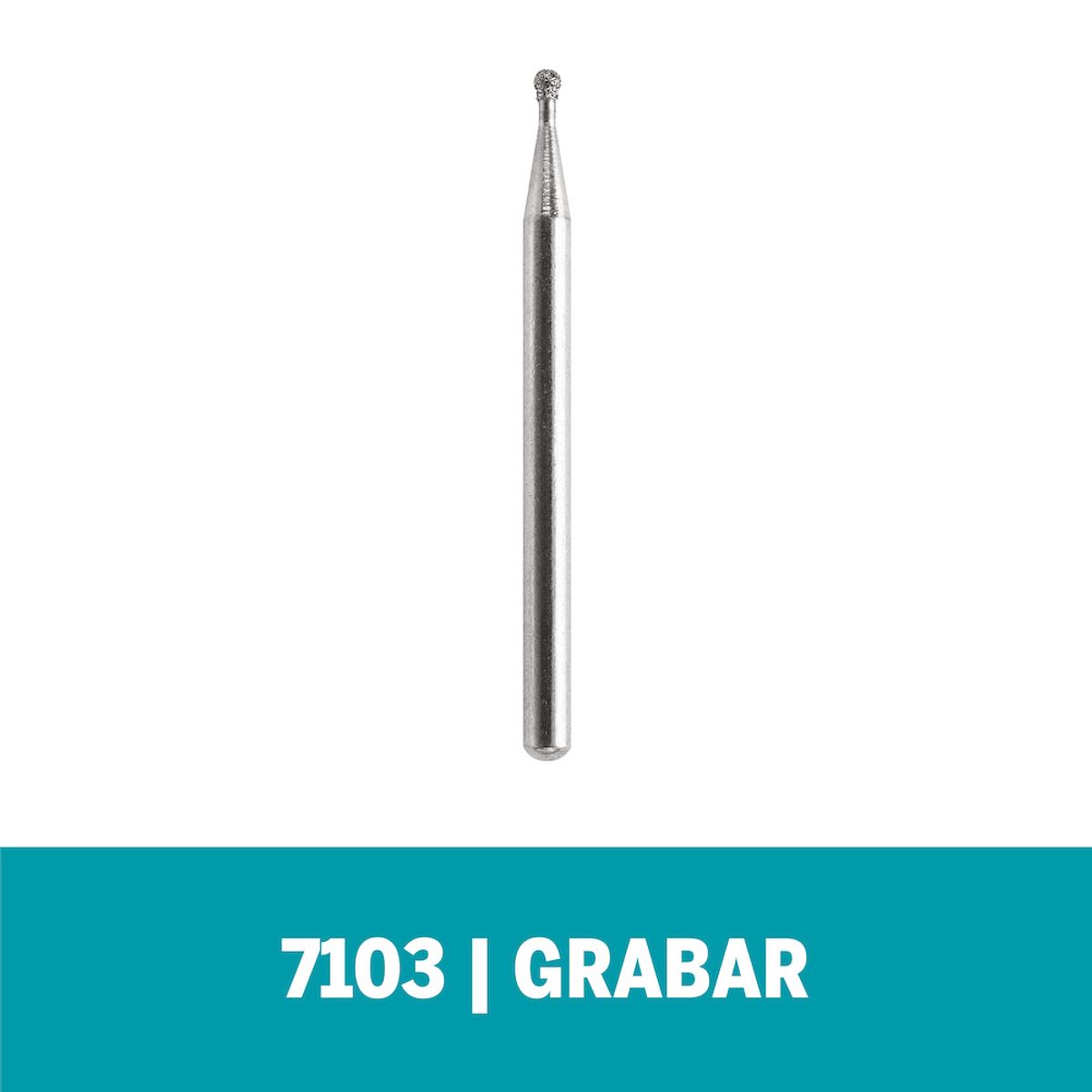 DREMEL - Fresa diamantada de grabado punta redonda de 2,0mm