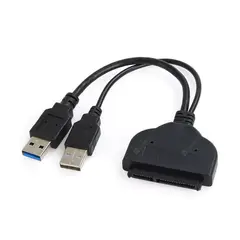 GENERICO - Cable Adaptador Convertidor Sata 22 Pin 2.5″ a USB 3.0