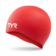 TYR - GORRO NATACION SILICONA ROJO
