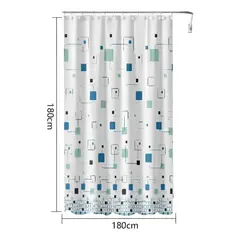 GENERICO - Cortina de ducha con estampado Geométrico