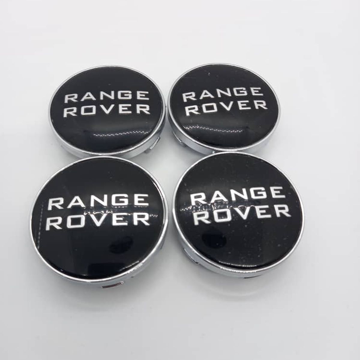 GENERICO - X4 Tapas centro de llantas de auto tunning RANGER ROVER NEGRO 60MM