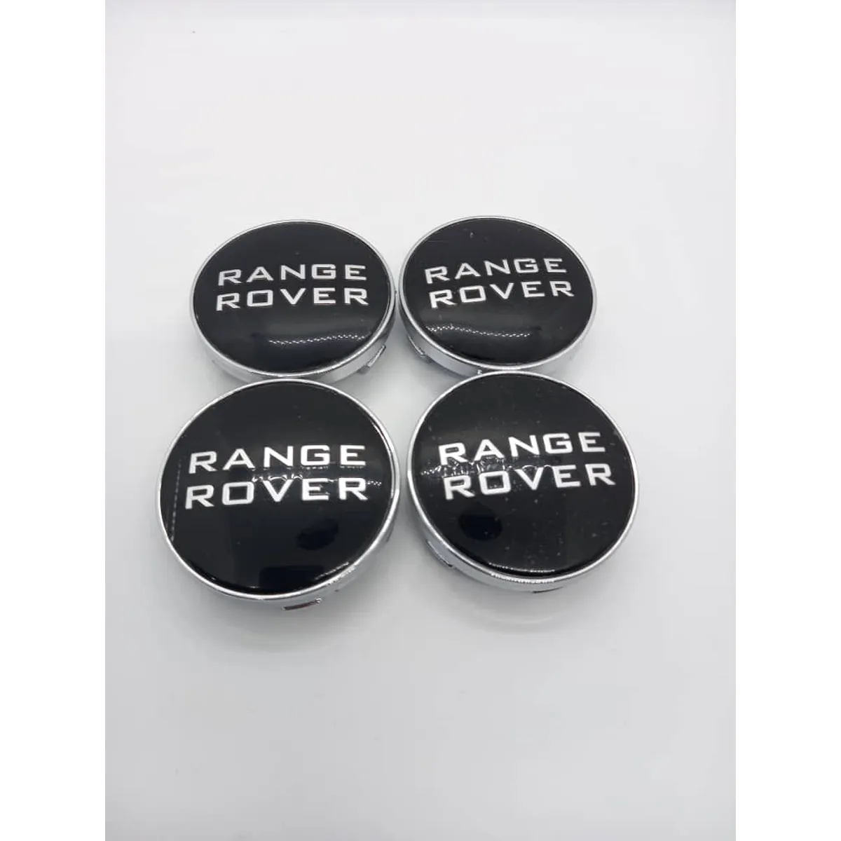 GENERICO - X4 Tapas centro de llantas de auto tunning RANGER ROVER NEGRO 60MM