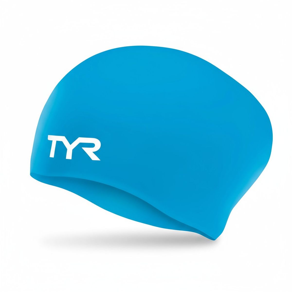 TYR - GORRO NATACION TYR SILICONA LONG HAIR AZUL