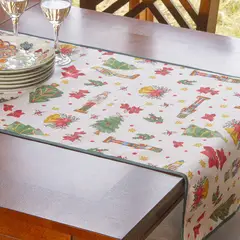 MASEL - Camino de mesa Lona española estampada Navidad Regalos