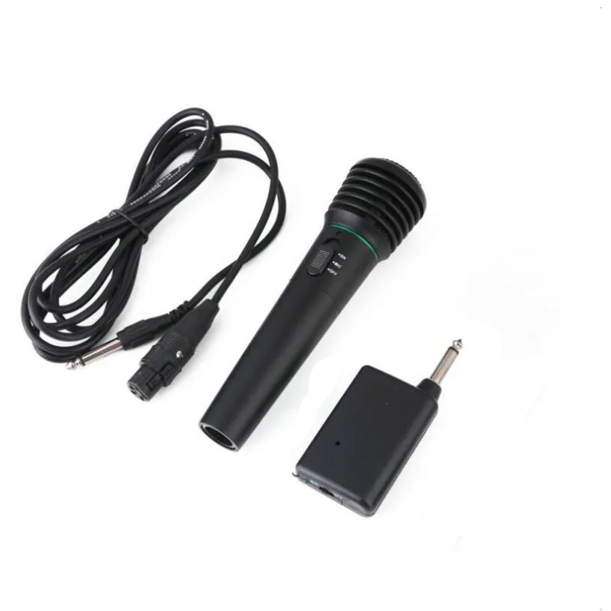 GENERICO - Micrófono Inalámbrico Alámbrico Transmisor Receptor Pro