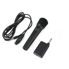 GENERICO - Micrófono Inalámbrico Alámbrico Transmisor Receptor Pro