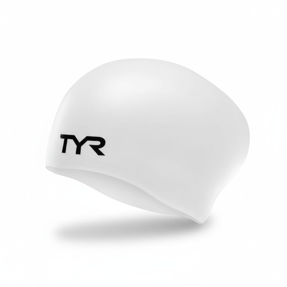 TYR - GORRO NATACION TYR SILICONA LONG HAIR BLANCO