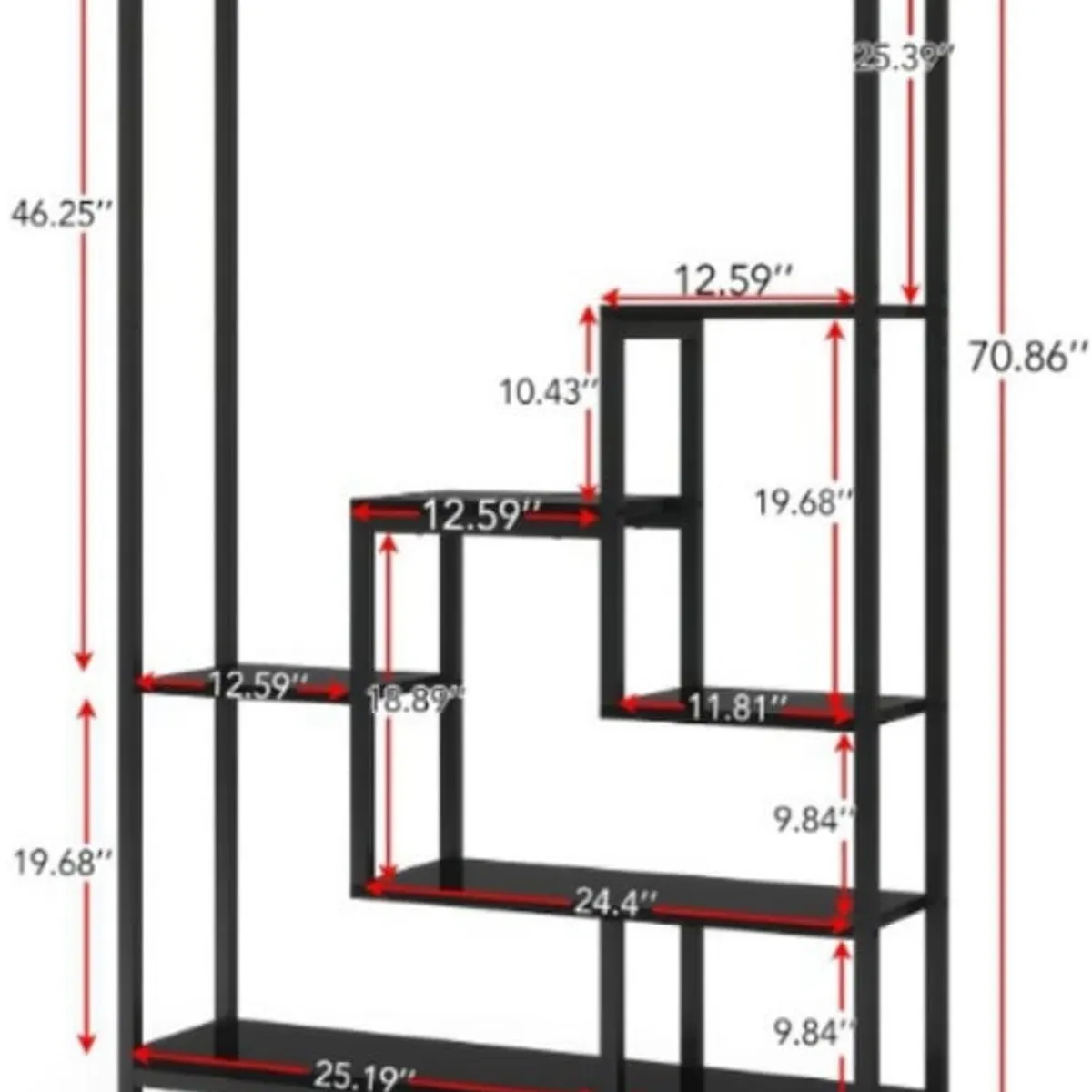 GENERICO - Estante exhibidor para plantas 180x100x30cm