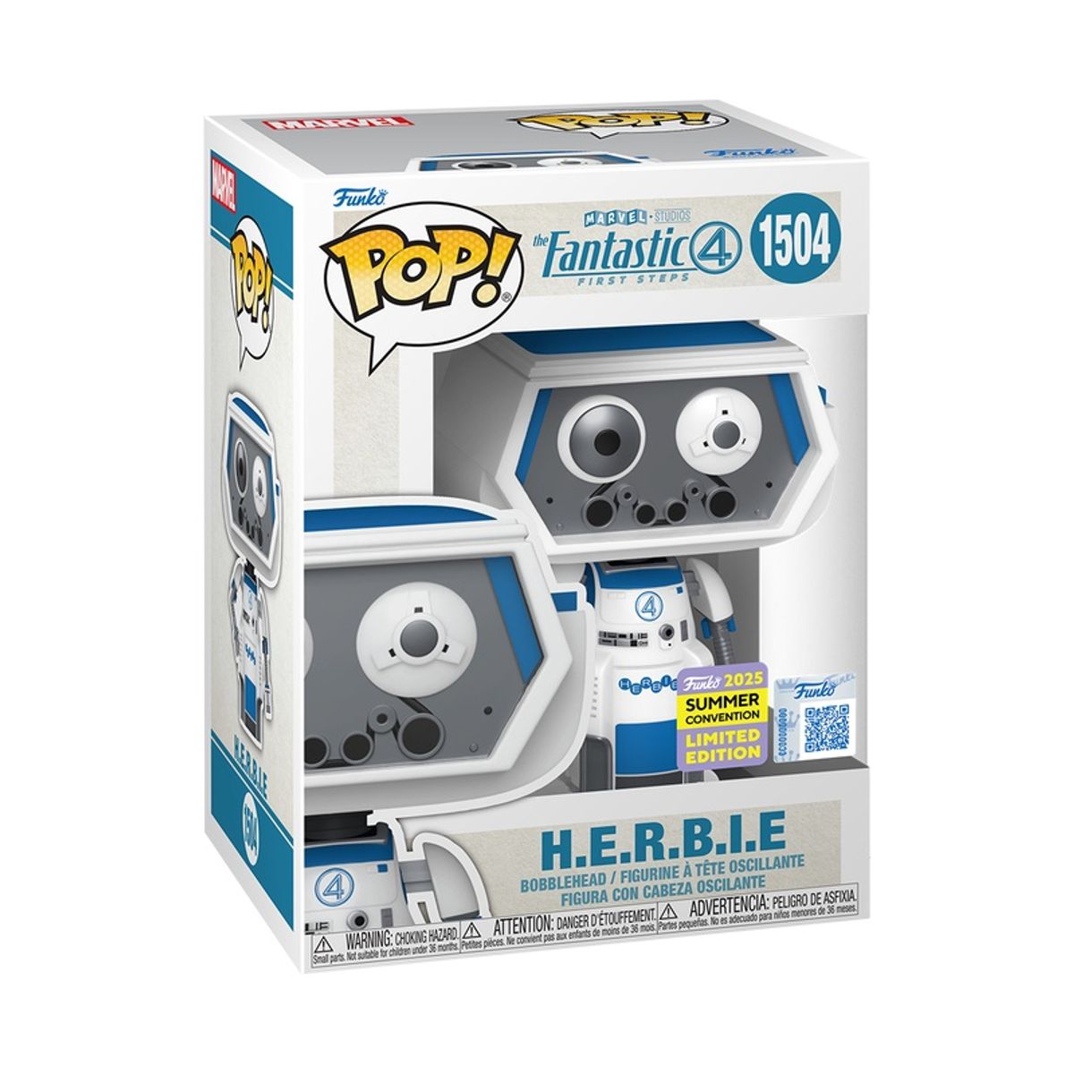 FUNKO - Funko Pop Marvel Los 4 Fantásticos – H.E.R.B.I.E. #1504 (Herbie)