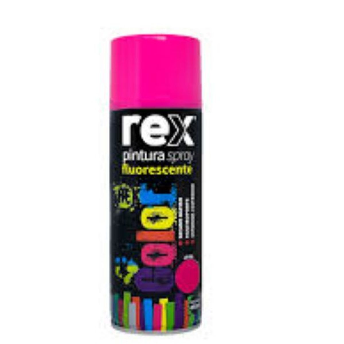 METALFER - Lata Pintura Spray Rex Fluor Rosa Caja 12 Unidades