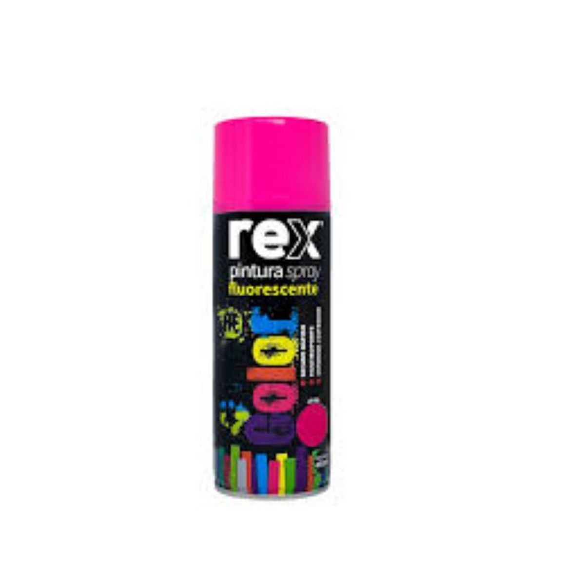 METALFER - Lata Pintura Spray Rex Fluor Rosa Caja 12 Unidades