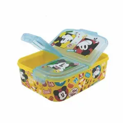 GENERICO - Tupper Contenedor hermético - Sandwichera con Divisiones