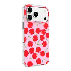 KBOD - Carcasa Antigolpes Aurora Design Para iPhone 17 Pro Cerezas Pink