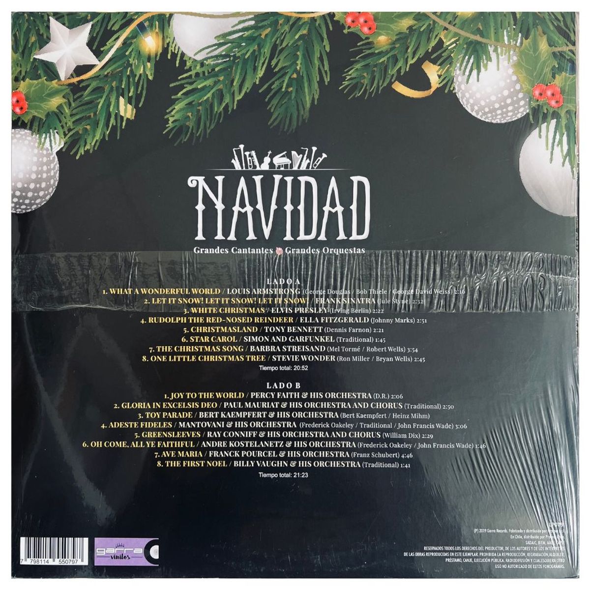 GENERICO - NAVIDAD - GRANDES CANTANTES, GRANDES ORQUESTAS  VINILO