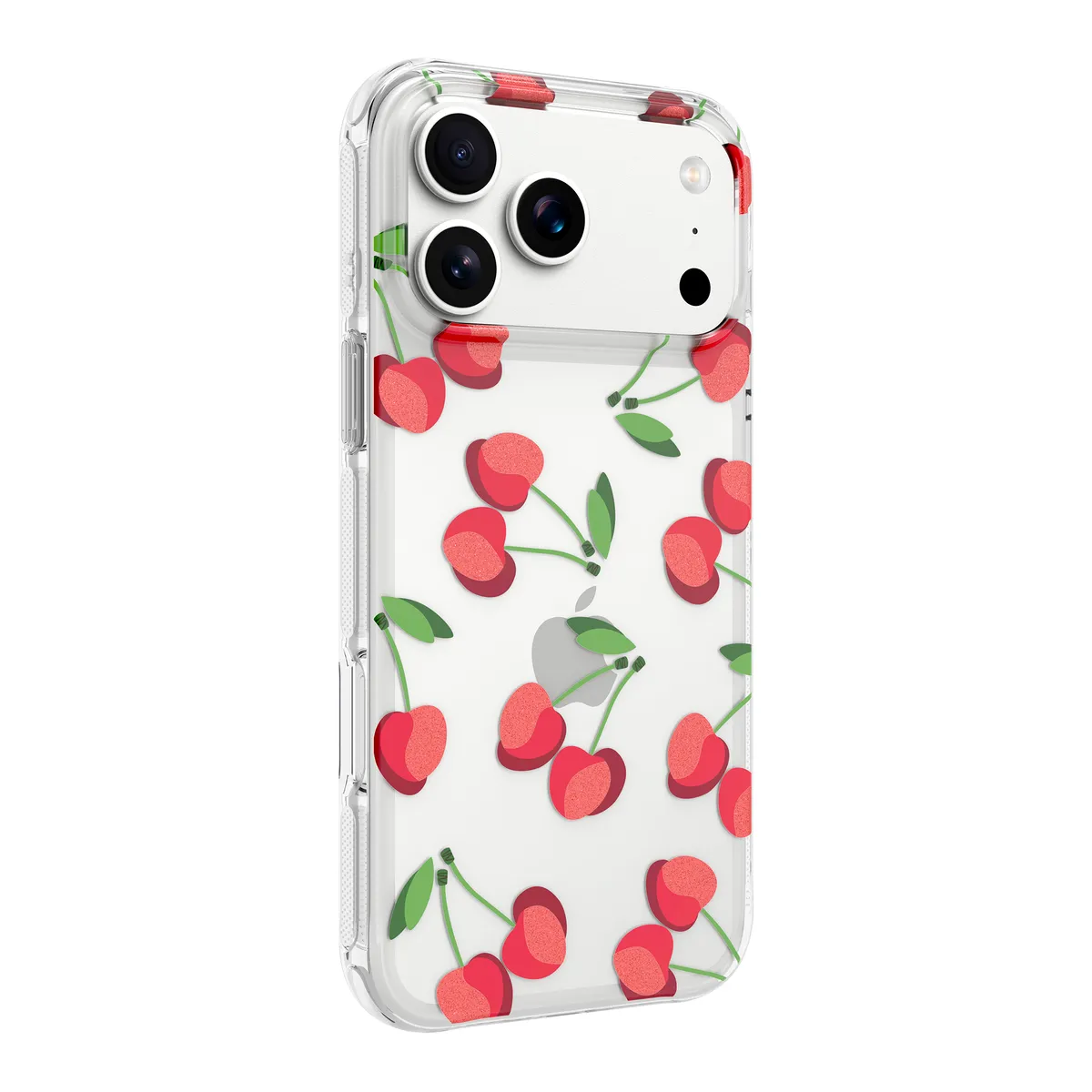 KBOD - Carcasa Antigolpes Kbod Aurora Design Para iPhone 17 Pro Max Cerezas Clear