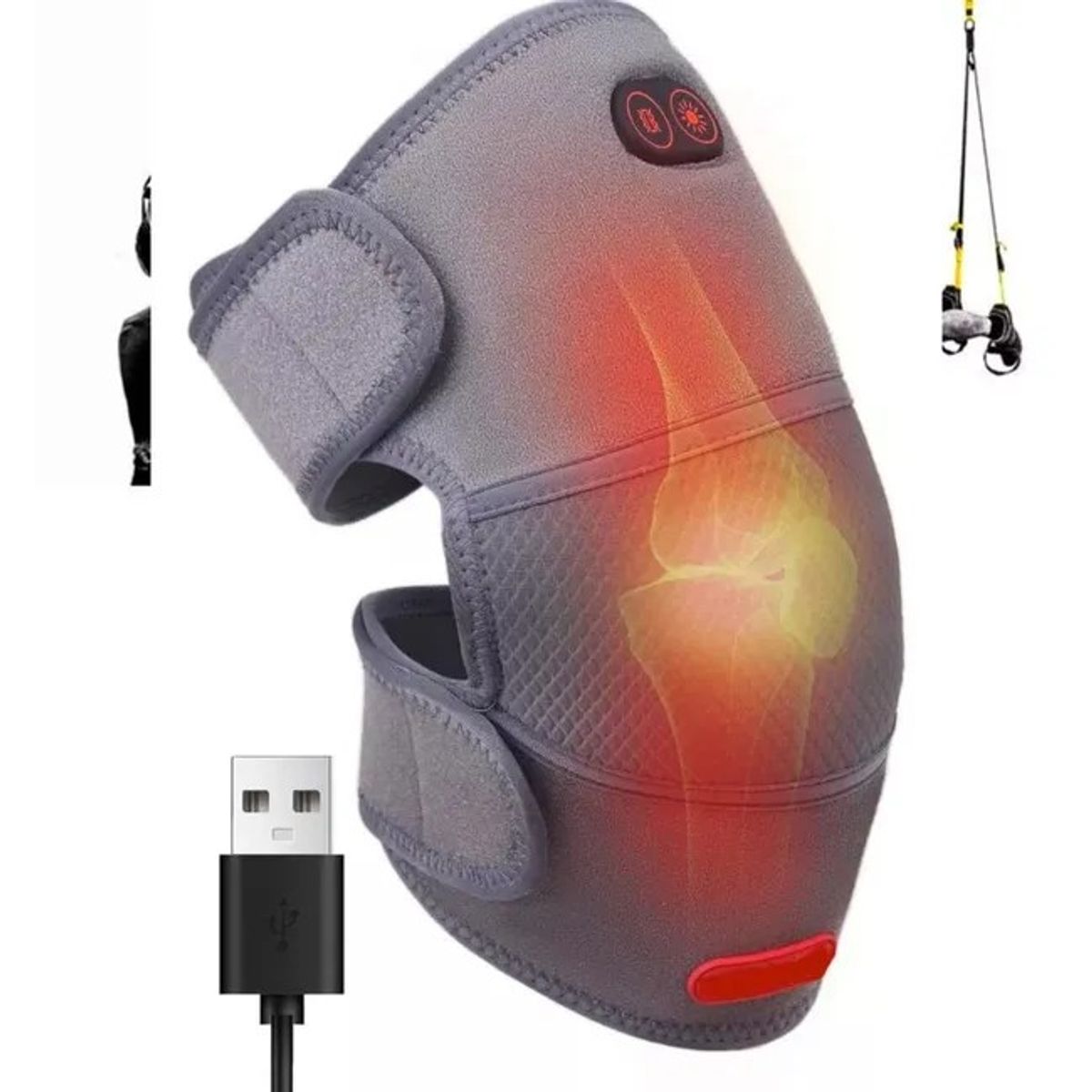 MOVI - Rodillera 3 en 1 Calefacción, Vibración y Masaje adiós Dolores