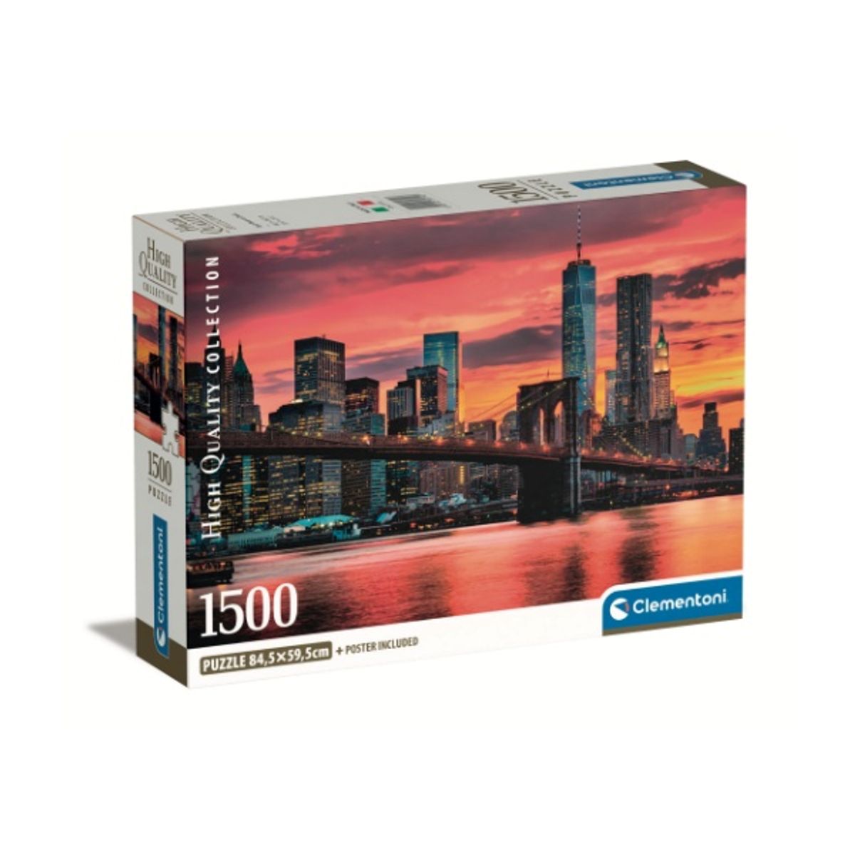CLEMENTONI - Puzzle 1500 piezas Puente Brooklin Compact