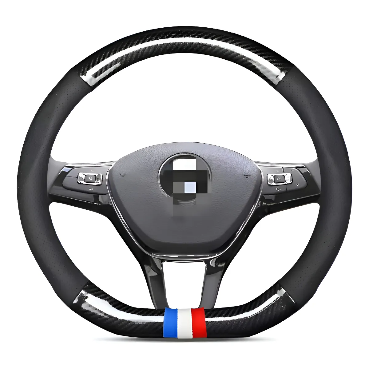 GENERICO - Funda Cubre Volante Deportivo Tipo D Eco Cuero 38c Sport