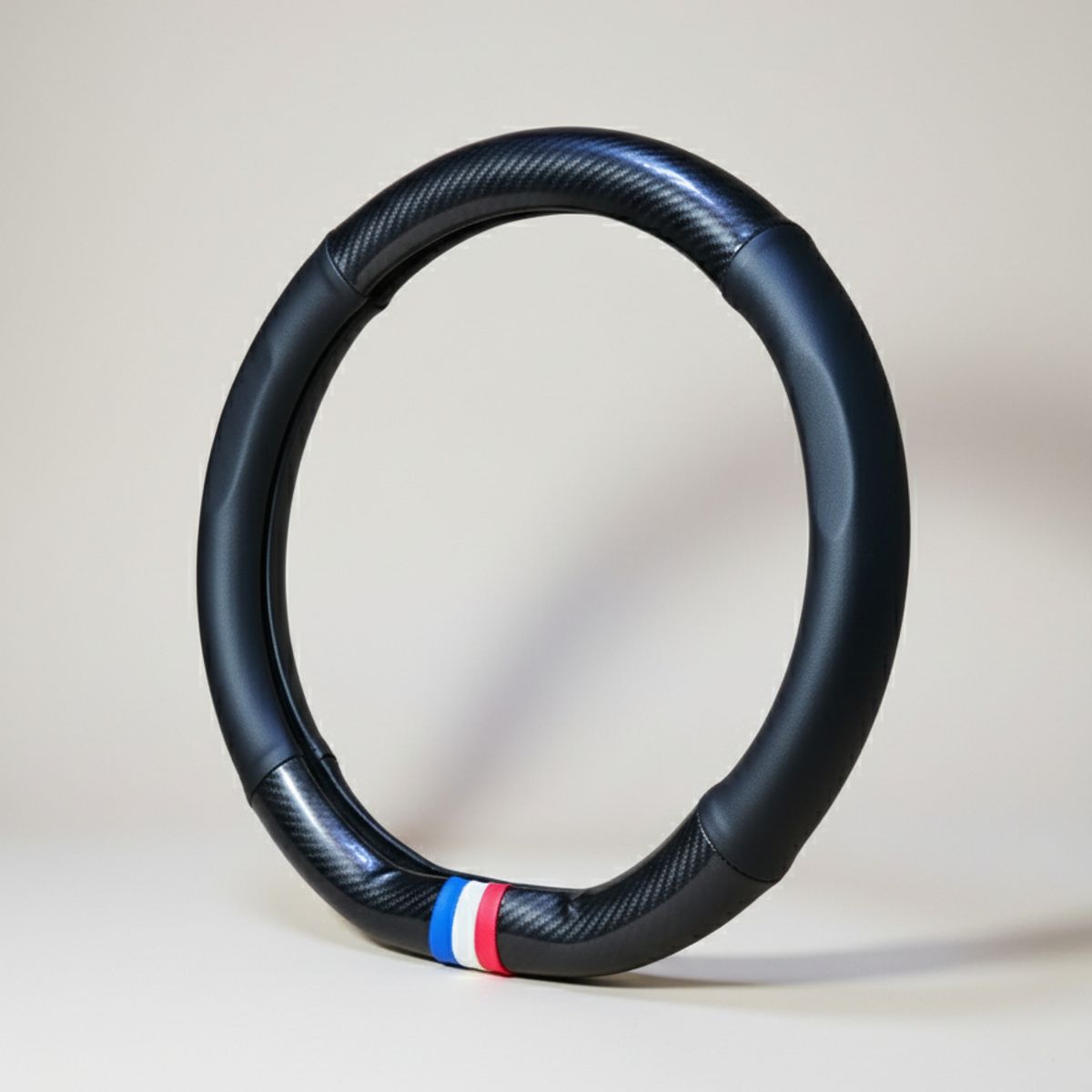 GENERICO - Funda Cubre Volante Deportivo Tipo D Eco Cuero 38c Sport