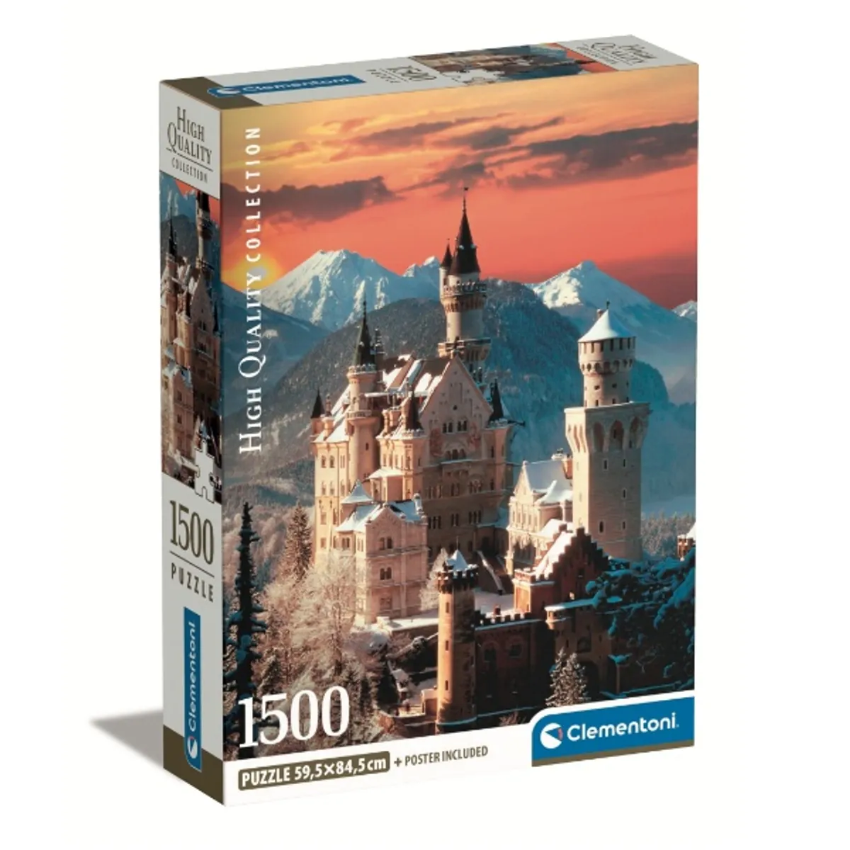 CLEMENTONI - Puzzle 1500 piezas Neuschwastein Compact