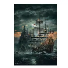 CLEMENTONI - Puzzle 1500 piezas Barco Pirata Compact