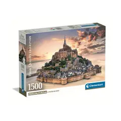 CLEMENTONI - Puzzle 1500 piezas Mont Saint Michel Compact