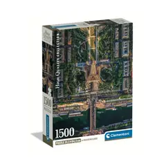CLEMENTONI - Puzzle 1500 piezas Volando sobre Paris Compact