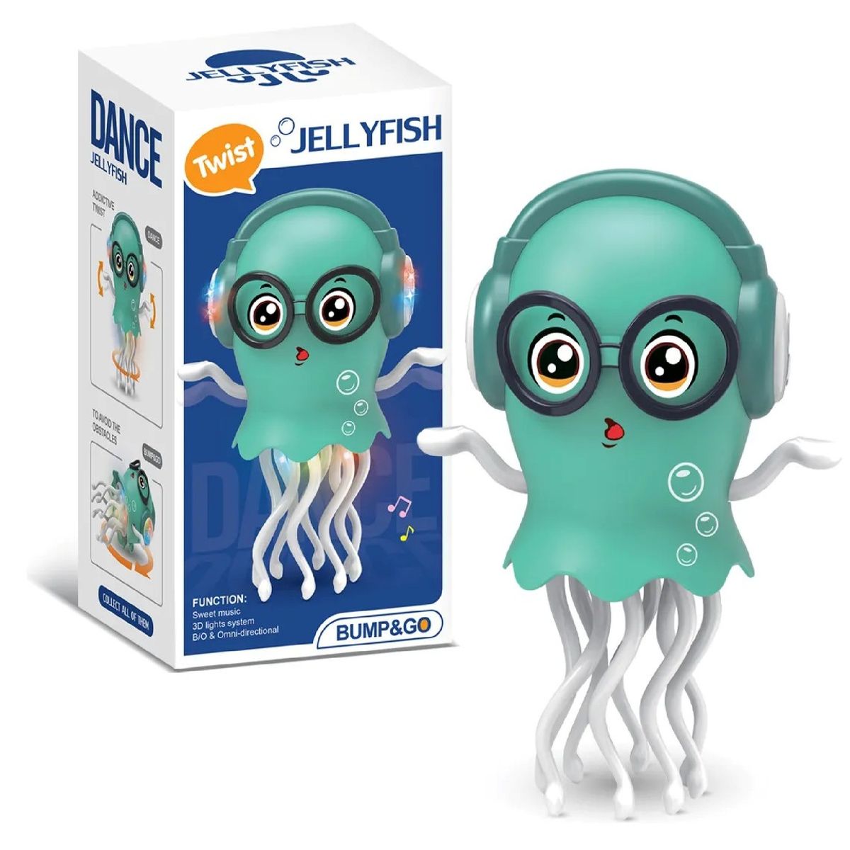 GENERICO - Medusa Bailarina Jellyfish Con Luces Y Sonido