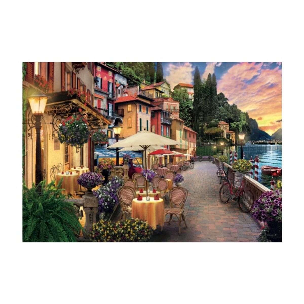 CLEMENTONI - Puzzle 500 piezas Lago Como Compact