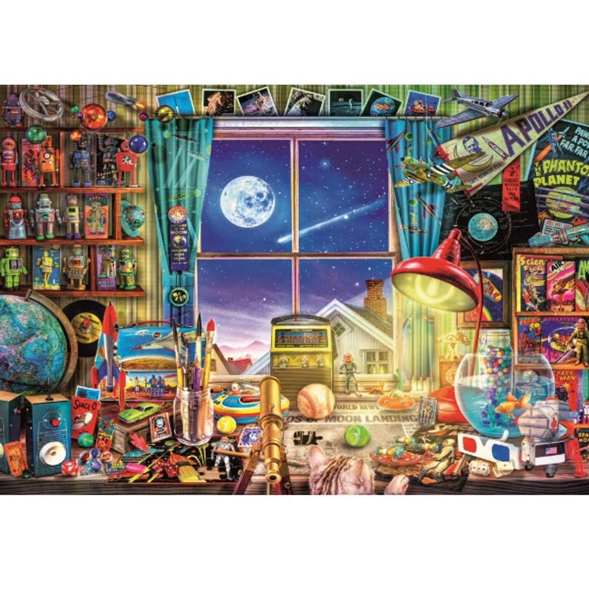 CLEMENTONI - Puzzle 500 piezas La Luna Compact