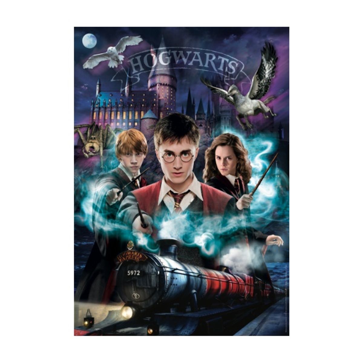 CLEMENTONI - Puzzle 1000 piezas Harry Potter Hogwart Compact