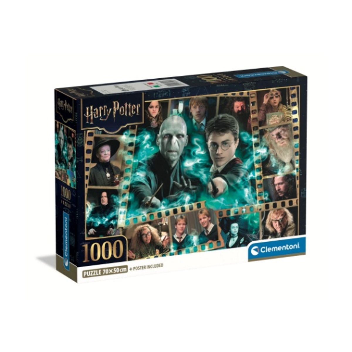 CLEMENTONI - Puzzle 1000 piezas Harry Potter Personajes Compact