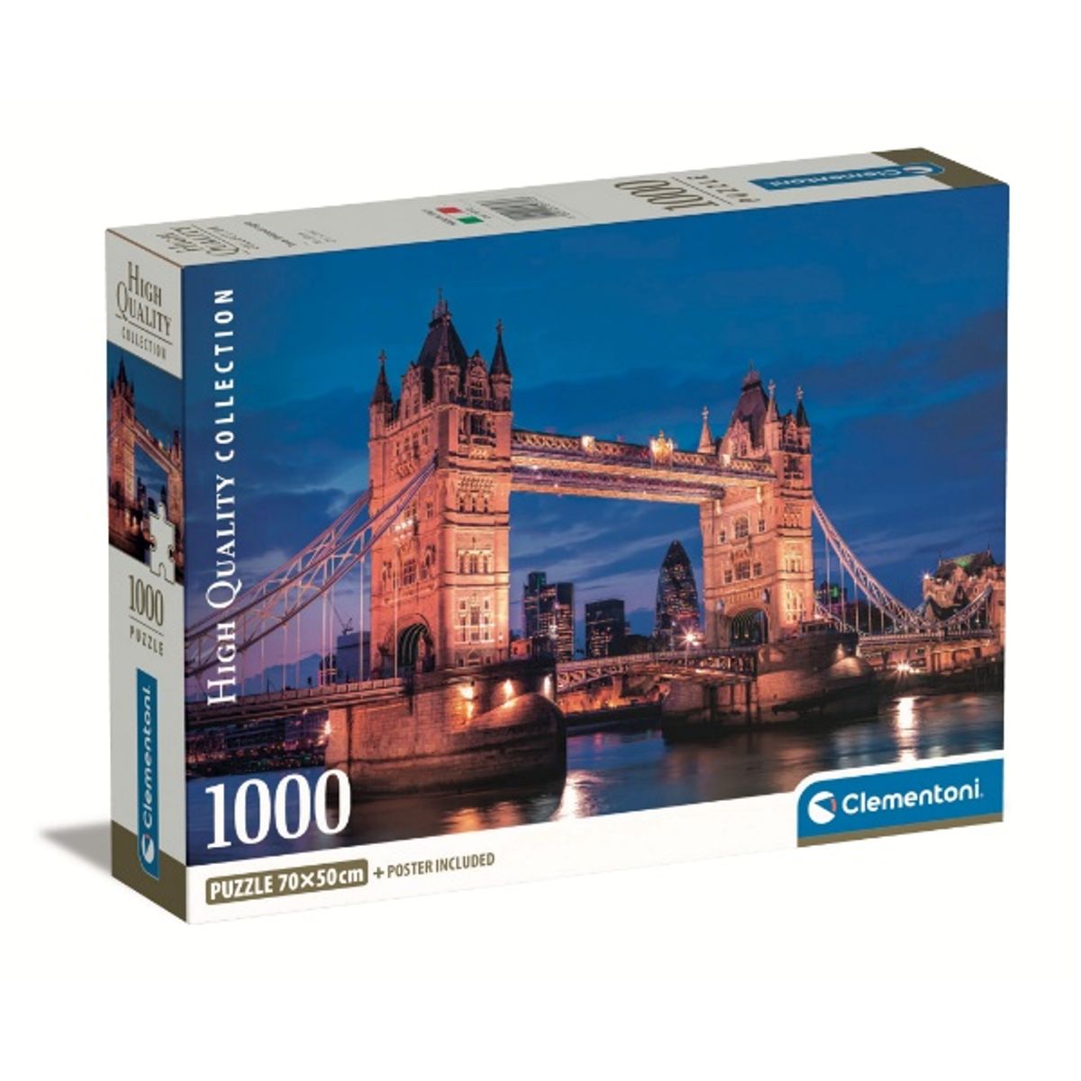 CLEMENTONI - Puzzle 1000 piezas Puente Londres Compact