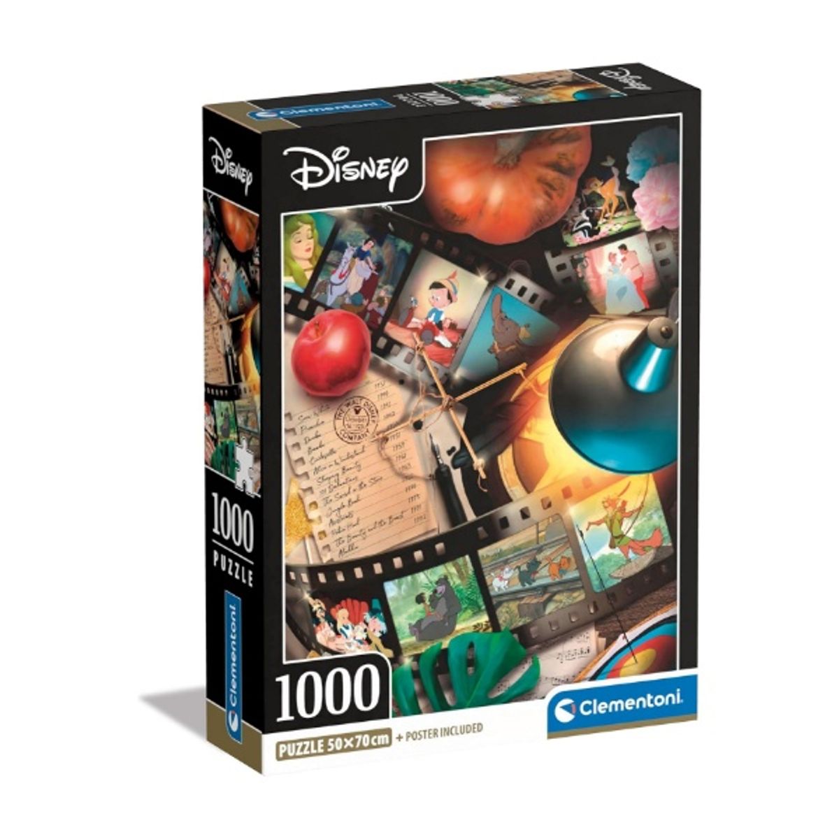 CLEMENTONI - Puzzle 1000 piezas Clasicos  Disney Compact