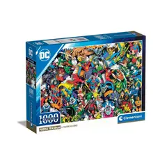 CLEMENTONI - Puzzle 1000 piezas Heroes DC Comics Compact