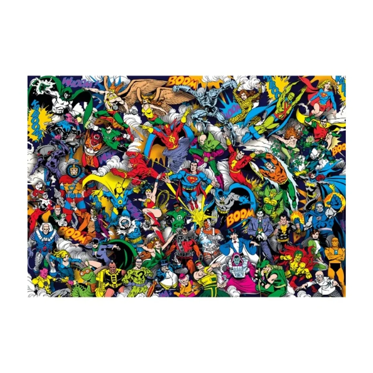 CLEMENTONI - Puzzle 1000 piezas Heroes DC Comics Compact