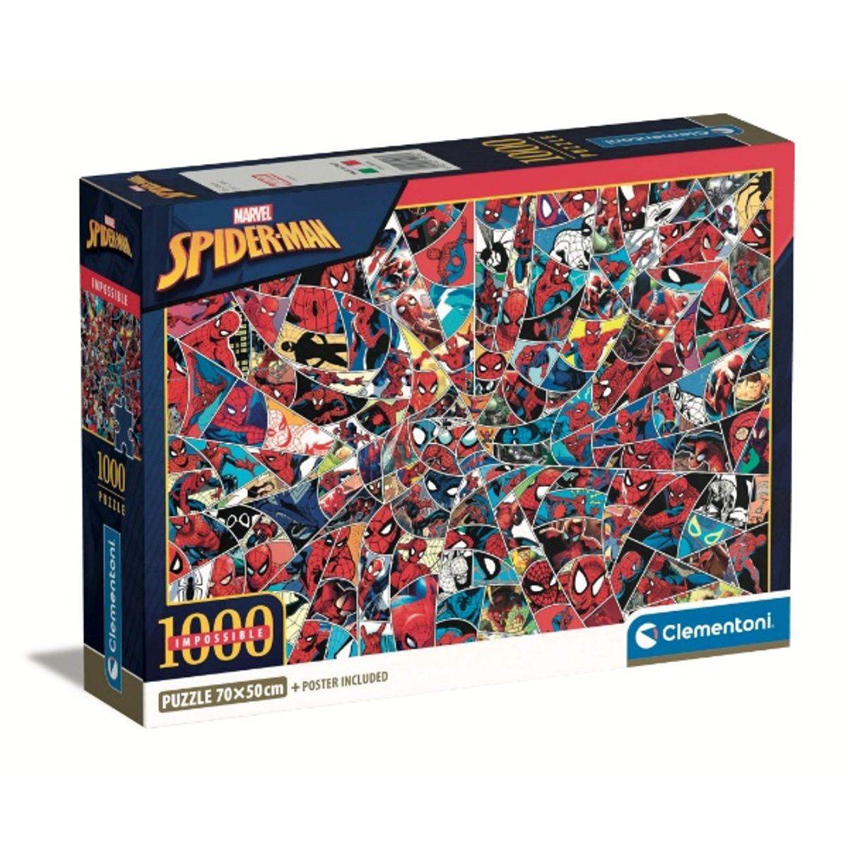 CLEMENTONI - Puzzle 1000 piezas Hombre Araña Imposible Compact