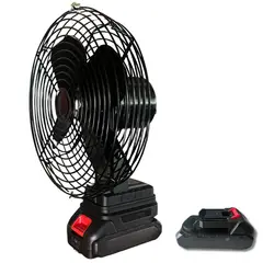 MOVI - Ventilador portátil recargable 18 V con batería de litio – 3 velocidades ajustables
