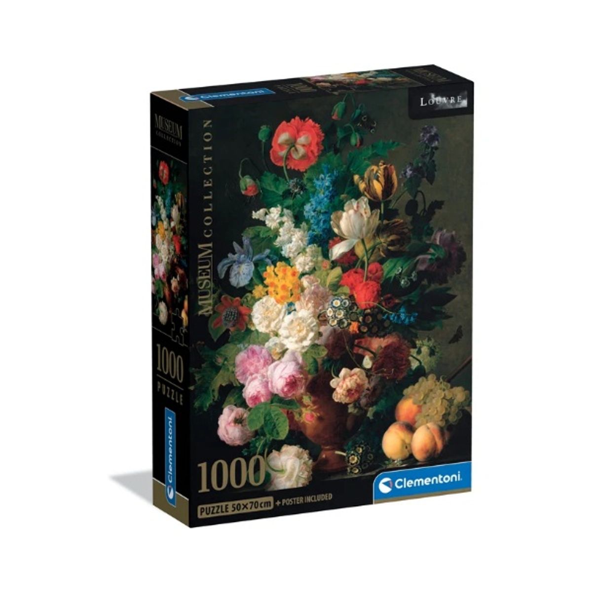 CLEMENTONI - Puzzle 1000 piezas Museo Bol de Flores VAN DEEL Compact