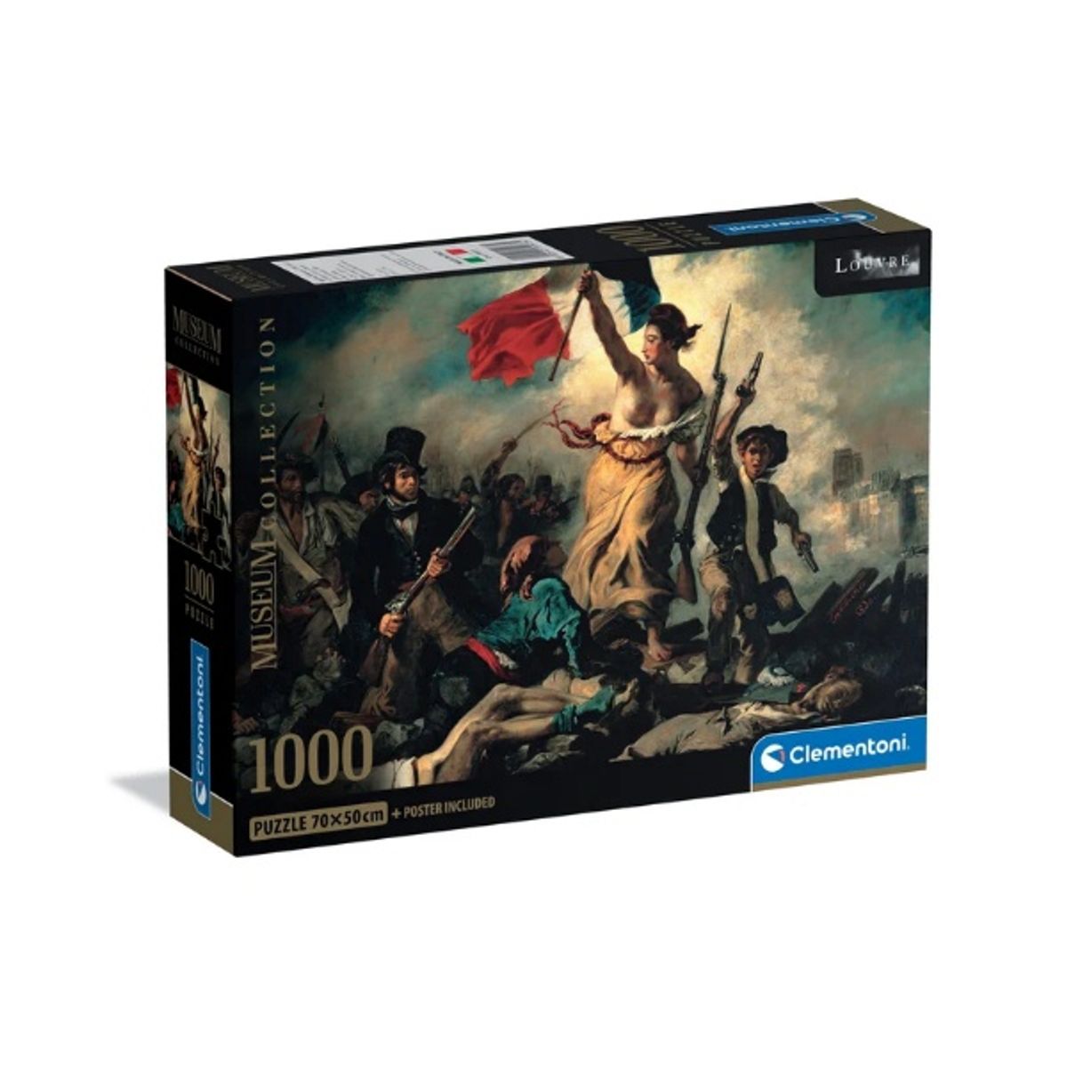 CLEMENTONI - Puzzle 1000 piezas Museo Libertad  DELACROIX Compact