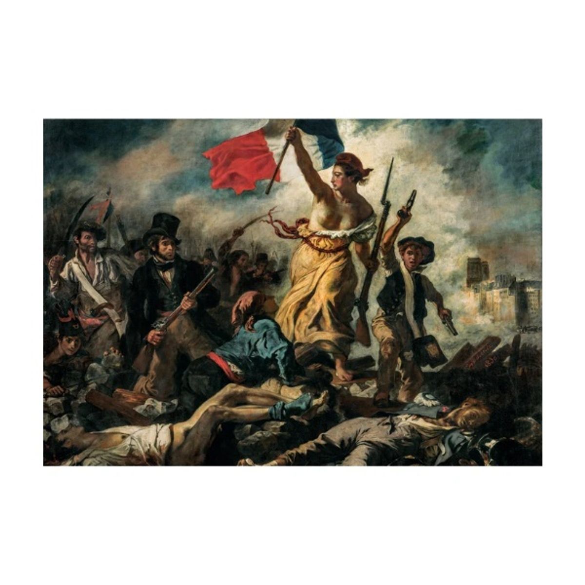 CLEMENTONI - Puzzle 1000 piezas Museo Libertad  DELACROIX Compact