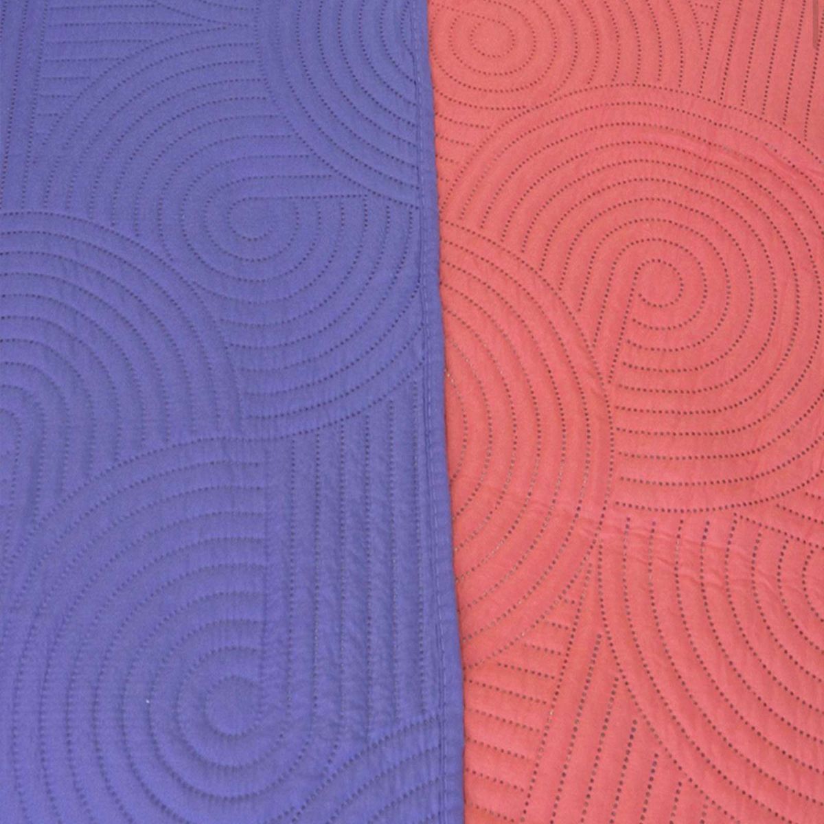 DORAL - Cubrecama Colcha Quilt Bicolor plaza y media Doral