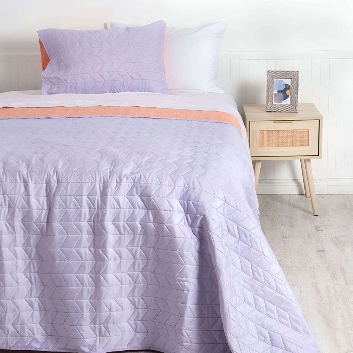 MASHINI - Cubrecama Colcha Quilt Bicolor 2 plazas Mashini