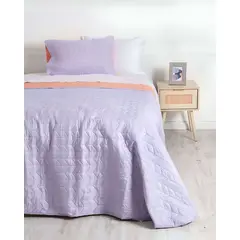 MASHINI - Cubrecama Colcha Quilt Bicolor 2 plazas