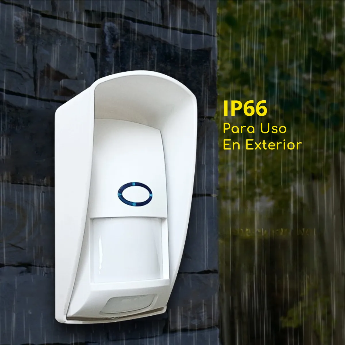 D MOTICA - Sensor De Movimiento Pir Infrarrojo EXTERIOR Inalámbrico 433mhz