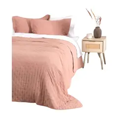 MASHINI - Cubrecama Colcha Quilt 2 plazas Ultra Sevilla MF