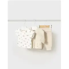 MAYORAL - Conjunto de tres prendas polerón + camiseta + pantalón