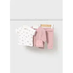 MAYORAL - Conjunto de tres prendas polerón + camiseta + pantalón