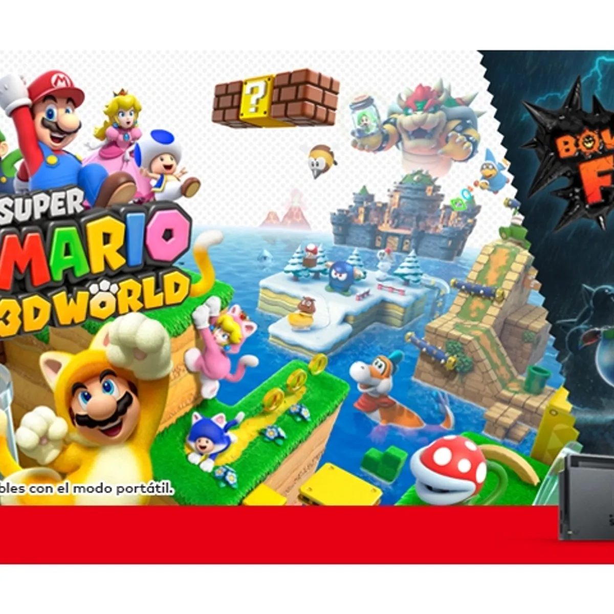 NINTENDO Videojuego Super Mario 3D World+Bowsers Fury Nintendo