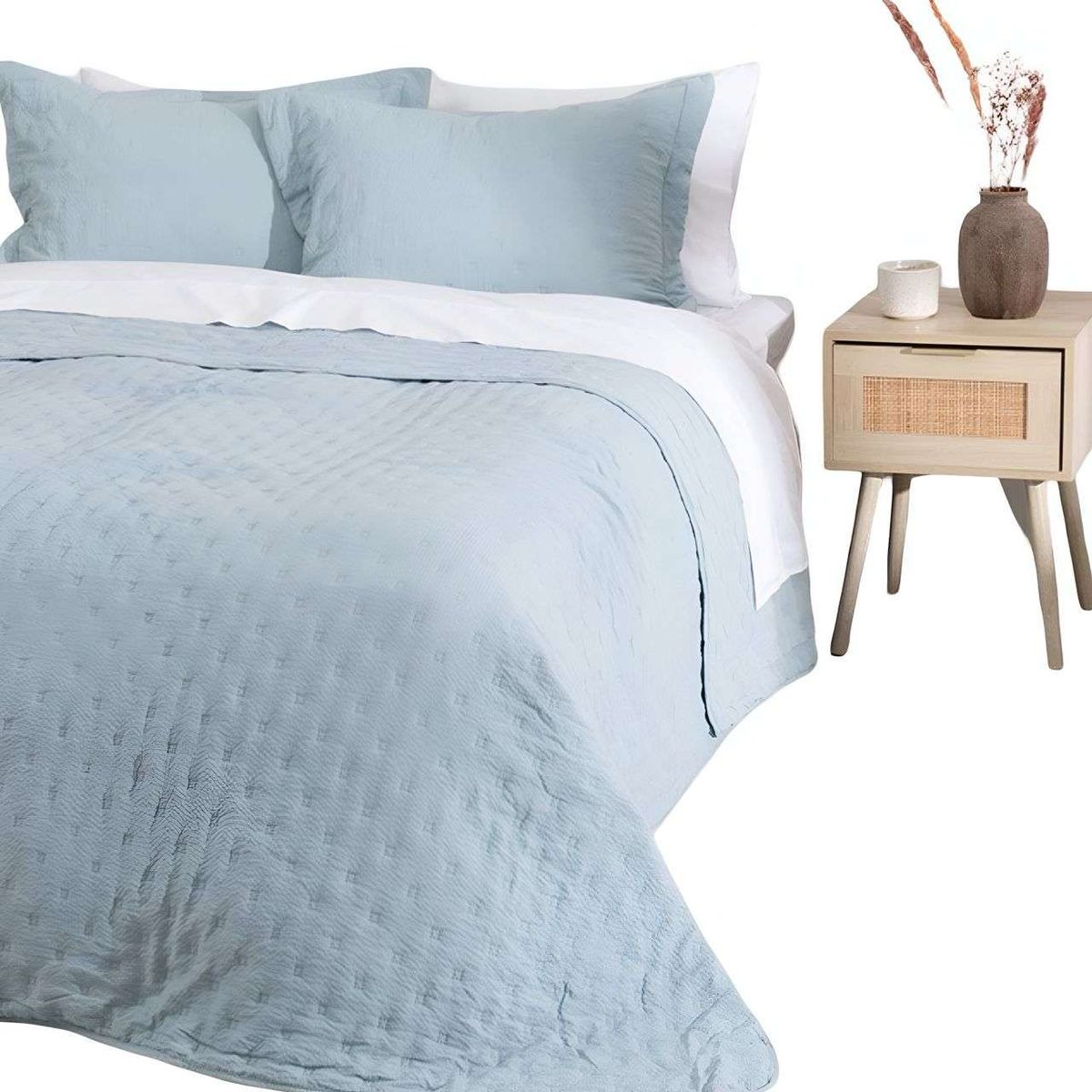 MASHINI - Cubrecama Colcha Quilt 2 plazas Ultra Sevilla MF Mashini